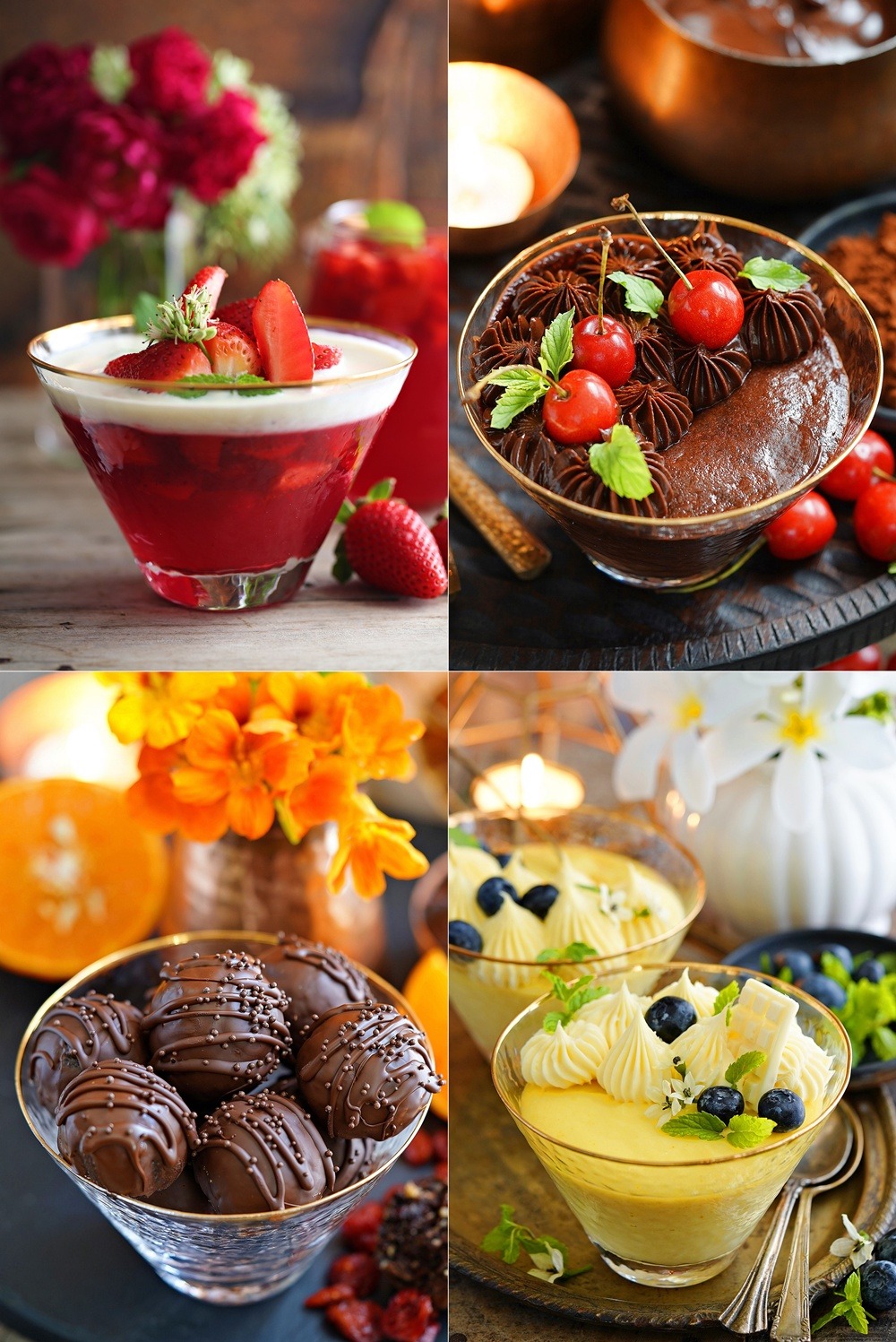 Easy Mixed Berry Walnut Verrines - Prettiest Desserts for Summer 3 Desserts in Devnow serve ware, glassware