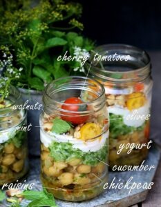 Minted Chickpea Yogurt Verrines