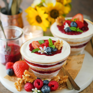 Mixed Berry Walnut Verrines