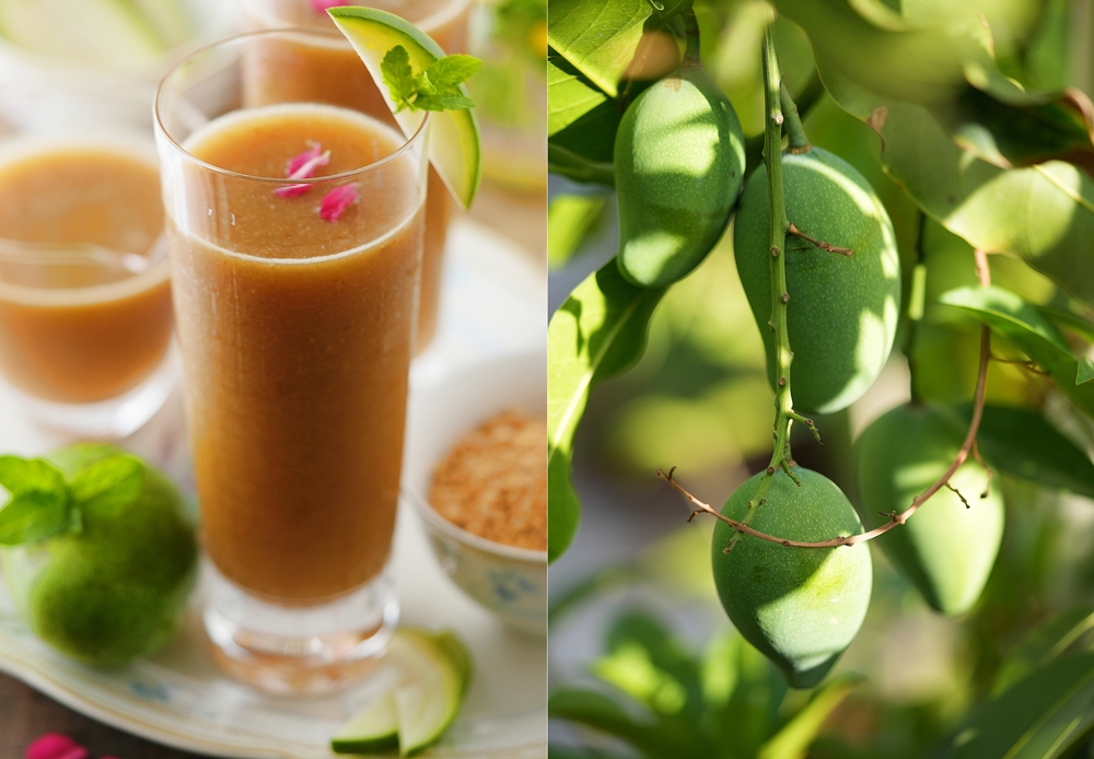 Beat the heat with the easiest 4 ingredient Aam Panna / Indian Mango Cooler 9 4 Ingredient 5 minute Fuss Free Aam Panna in Devnow Glassware
